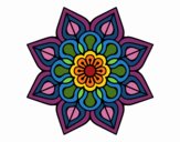 Mandala de flor sencilla