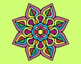 Mandala de flor sencilla