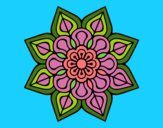 Mandala de flor sencilla