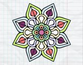 Mandala de flor sencilla