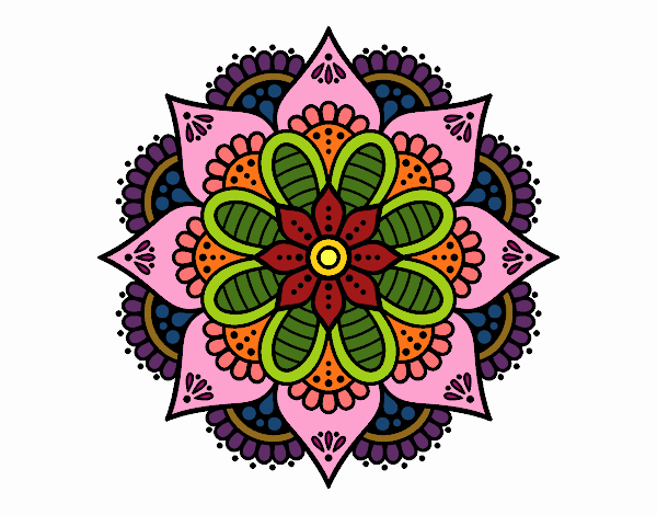 Mandala flor de primavera