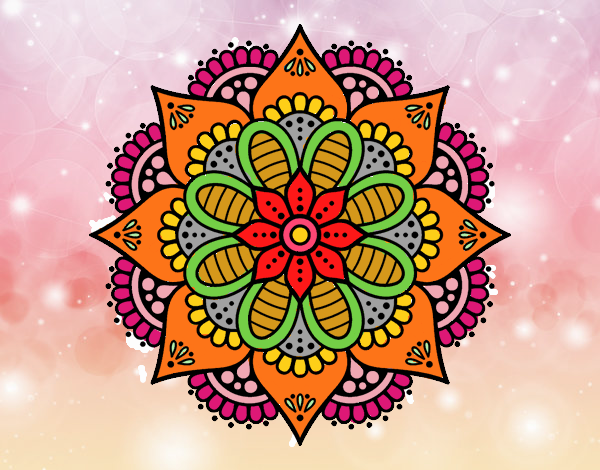 Mandala flor de primavera