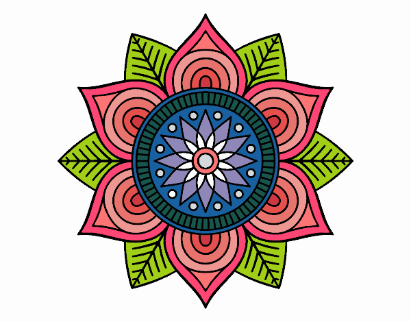 Mandala flor estelar