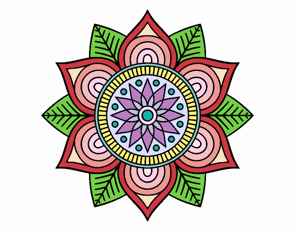 Mandala flor estelar