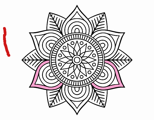 Mandala flor estelar