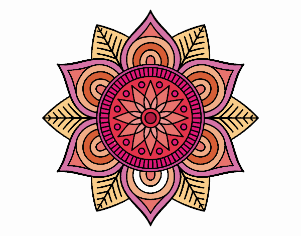 Mandala flor estelar