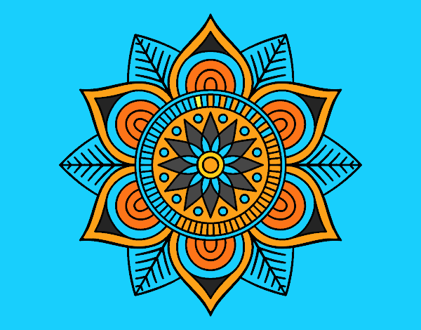 Mandala flor estelar