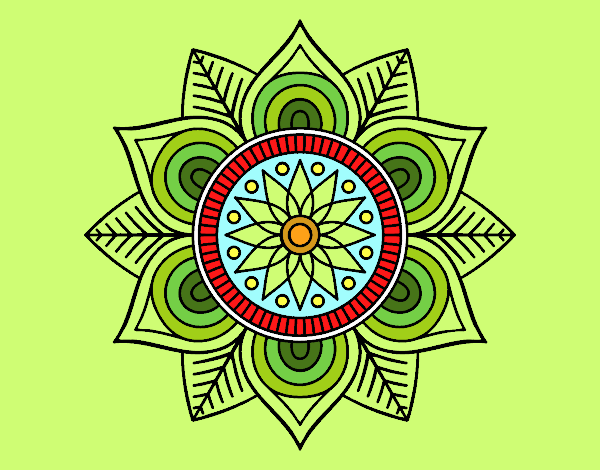 Mandala flor estelar