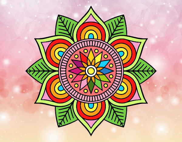 Mandala flor estelar