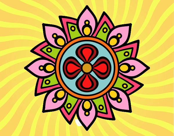 Mandala flor sencilla