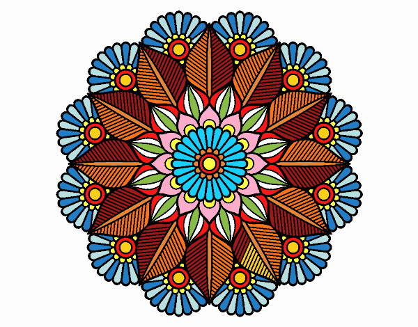 Mandala jardín vegetal