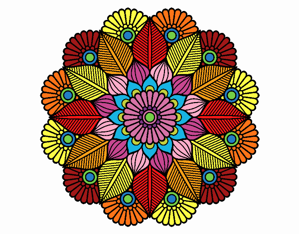 Mandala jardín vegetal