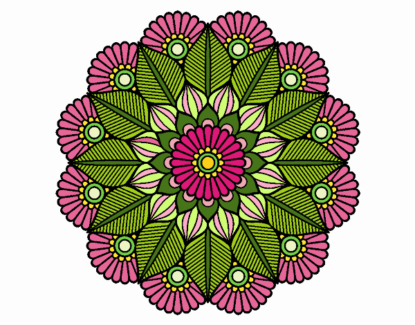 Mandala jardín vegetal