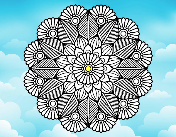 Mandala jardín vegetal