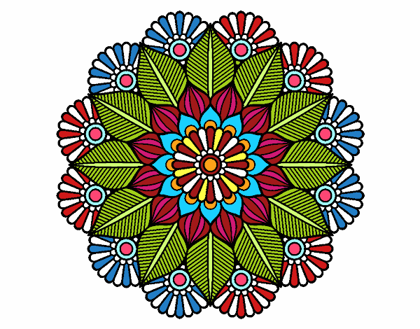 Mandala jardín vegetal