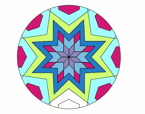 Mandala mosaico estrella