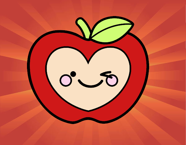 Manzana corazón