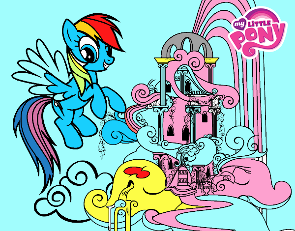 Rainbow Dash en su palacio