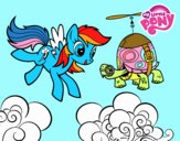 Rainbow Dash y la tortuga tanque