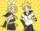 Rin y Len Kagamine Vocaloid