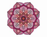 Un mandala de flor oriental