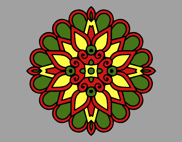 Un mandala estilo árabe