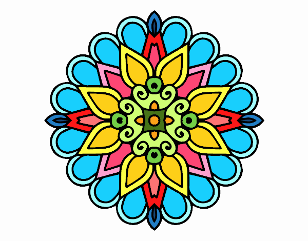 Un mandala estilo árabe