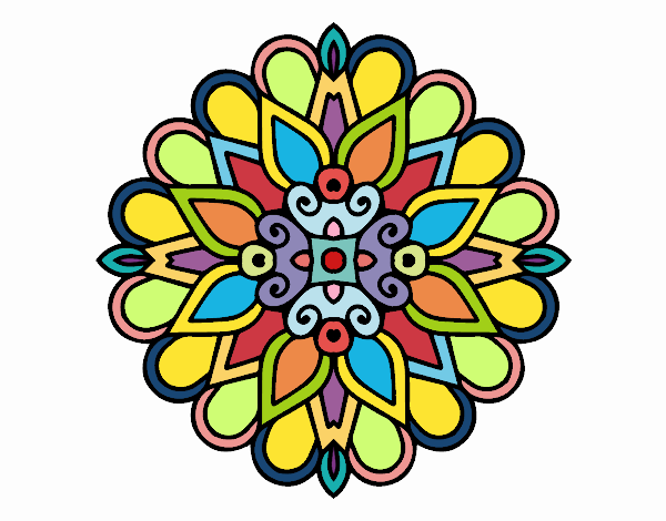 Un mandala estilo árabe