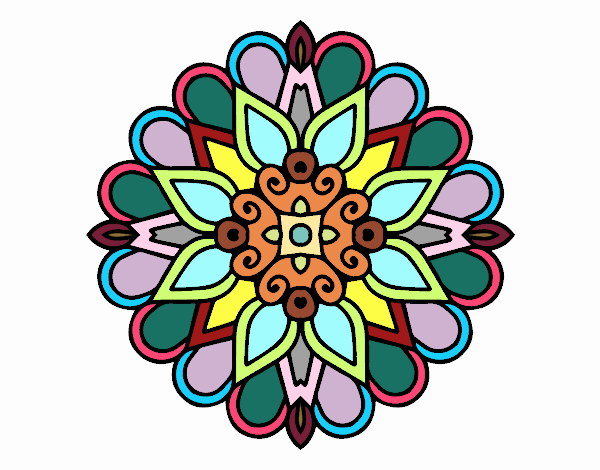 Un mandala estilo árabe