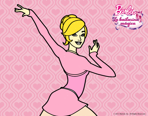 Barbie en postura de ballet