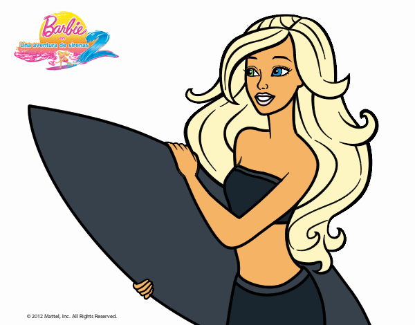 Barbie va a surfear