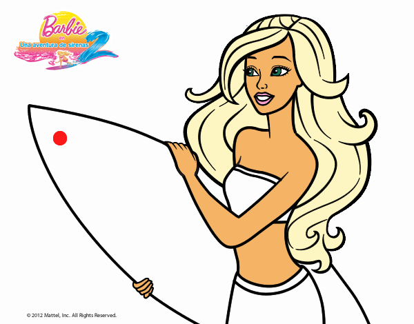 Barbie va a surfear