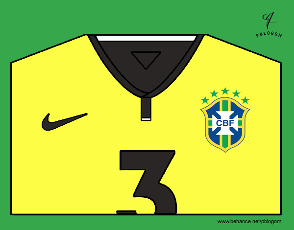 Camiseta del mundial de fútbol 2014 de Brasil