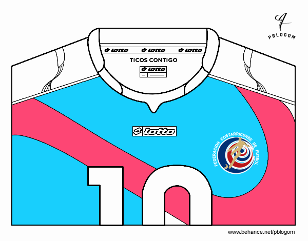 Camiseta del mundial de fútbol 2014 de Costa Rica