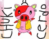 Cerdito graffiti frankensteint