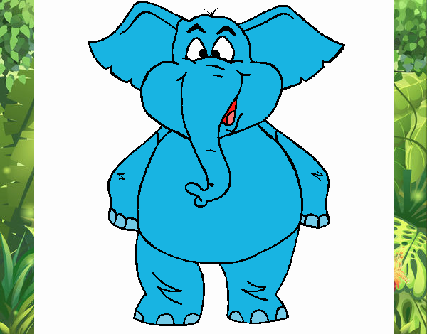 Elefante contento