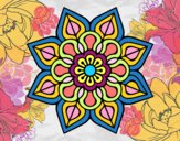 Mandala de flor sencilla