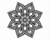 Mandala de flor sencilla