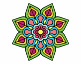 Mandala de flor sencilla