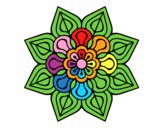 Mandala de flor sencilla