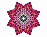 Mandala de flor sencilla