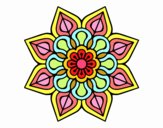 Mandala de flor sencilla