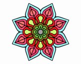 Mandala de flor sencilla