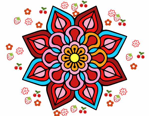 Mandala de flor sencilla