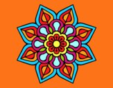 Mandala de flor sencilla