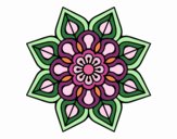 Mandala de flor sencilla