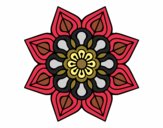 Mandala de flor sencilla