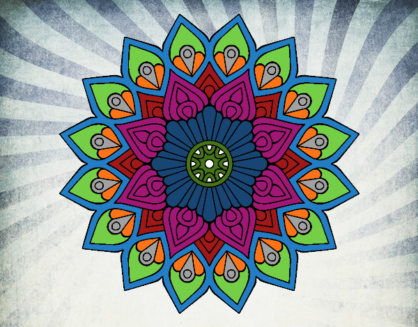 Mandala destello creciente