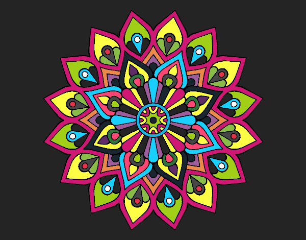 Mandala destello creciente