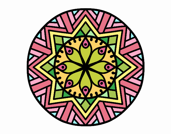 Mandala flor de bambú